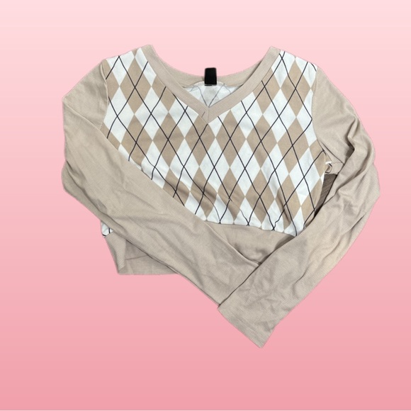 PLAID CROP TOP - Picture 3 of 3